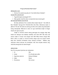 Contoh proposal film pendek smk pencetak pengusaha muda. Doc Proposal Produksi Film Pendek Docx Ahmad Fahrudin Academia Edu
