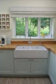 Cherry Wood Worktops In Duck Egg Blue Kitchen Google Search Country Kitchen Kitchen Designs Layout Trendy Kitchen
