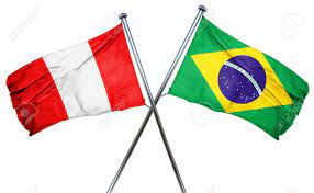 El rojo y el blanco son los colores escogidos por san martín, el libetad. Peru Flag Combined With Brazil Flag Stock Photo Picture And Royalty Free Image Image 56713300