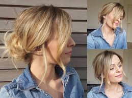 Chignon bas avec frange sur le côté, chignon bas, coiffure. Chignon Coiffe Decoiffe Facile A Realiser Angeliahair Youtube