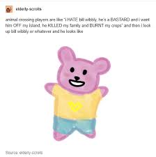 On the animal crossing and doom reddits, fans from each of the games' communities are going over to the other to post friendly images and messages of support. This Really How Some Of You Sound Talking About Your Residents Animalcrossing