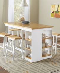 Christy Counter Storage Table White Dining Table With Storage Progressive Furniture Kitchen Table With Storage