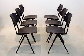 Large Stock Of Stackable Galvanitas S16 Industrial Diner Chairs In Wenge 1960s Chair Sculptural Chair Clever Design