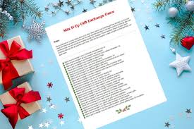 The spirit of christmas is celebrated with great pomp and reverence. Gift Exchange Game