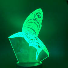 Led Night Light Shark Light For Children Bedroom Night Light Lamp 7 16 Colors Changing 3d Led Night Light Room Kids Gift Led Night Lights Aliexpress