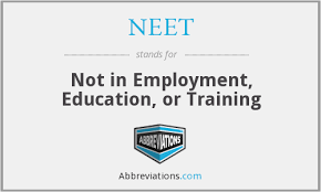 A youth who is not in education, employment, or training.. What Does Neet Stand For
