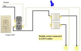 The majority of switches come in a box or package with a diagram (how to wire). Gfci And Double Rocker Issues Doityourself Com Community Forums