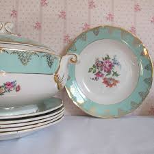 Saint Amand Ceranord Service De Table A Potage Vintage 1950 En Faience Une Ceramic Tableware Tableware Decorative Plates