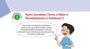 We did not find results for: Kunci Jawaban Tema 3 Kelas 6 Halaman 84 86 87 88 Buku Tematik Pembelajaran 3 Subtema 2 Semangat Belajar