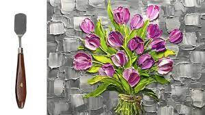 Check spelling or type a new query. Paint A Bouquet Of Tulips In Acrylic Using Palette Knife Paintingtube