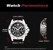 NORTH EDGE MACH 2 Men's Watch Solar Power 316 stainless ...
