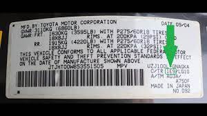 How To Find Your Lexus Paint Code Era