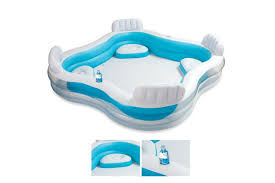 Piscine Gonflable Intex Avec Sieges 229x229x66 Cm 882 Litres Boutique Jardinitis