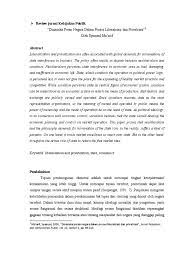 Salah satu produk peraturan pemerintah terbaru tentang pelayanan publik yang Review Jurnal Kebijakan Publik