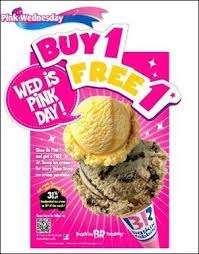 Melt Your Tongue With Baskin Robbins Free Ice Cream Pink Day Offer Baskin Robbins Retro Recipes Ice Cream Pink