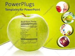 Powerpoint Template Apple Nutrition Facts Apple With