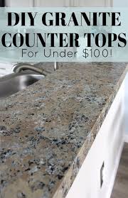 Check out this tutorial how to redo counters that look like granite. Diy Granite Countertops Yes Really Budget Kitchen Remodel Painting Kitchen Countertops Granite Countertops