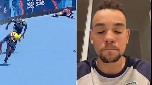 Video: Patinador brasileño Abel Rocha que empujó a Emanuelle Silva denuncia  amenazas y envía potente mensaje