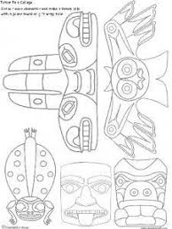 Totem Pole Printables Only Coloring Pages Totem Pole Art Totem Pole Totem Pole Craft