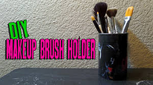 diy upcycled makeup brush holder how