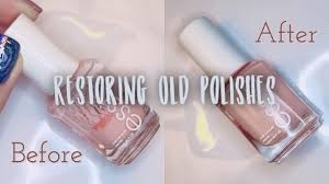 The remaining acetone in the bristles will thin out the rest of the. How To Save Your Old Nail Polishes Nail Polish Hacks Youtube