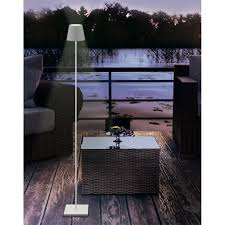 Led Akku Stehlampe Qutarg 120cm Dimmbar Ip54 Schwarz 81271