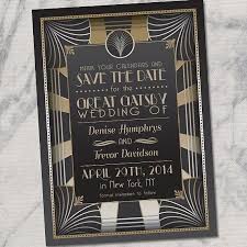 Layout And Colour Scheme Vintage Save The Dates Art Deco Wedding Wedding Announcements