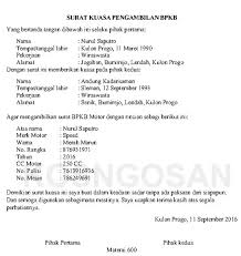 Contoh surat kuasa pengambilan bkpb mobil di leasing. Contoh Surat Kuasa Pengambilan Bpkb Motor Dan Mobil Kosngosan