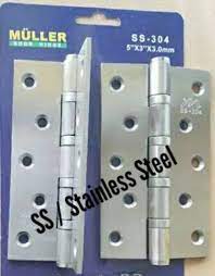 Engsel sendok lurus stainless merk taco slow motion (ss304)rp40.000: Engsel Pintu Stainless Steel 5 Muller Ss304 Shopee Indonesia