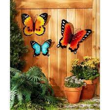Check spelling or type a new query. Wall Art Indoor Outdoor Metal Wall Decor Butterfly Set Of 3 Walmart Com Walmart Com
