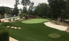 Do not create any pockets or low areas where water will stand. Raleigh Durham Artificial Grass Putting Green Installer Celebrity Greens