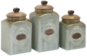 Grape themes, rooster themes, bistro themes, olives, biscotti cookie jars, fleur de lis, chef and more! Kitchen Dining Bar Canisters Set Kitchen Ceramic Canister Set 3 Pcs Cookie Storage Jar Kitchen Storage Organization