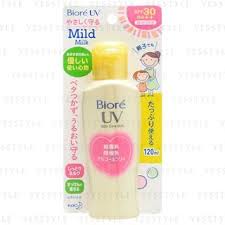 Today, i'll share with you guys one of my most fav sunscreens from this brand, which is biore uv perfect milk. Buy Kao Biore Uv Mild Care Milk Spf 30 Pa In Bulk Asianbeautywholesale Com