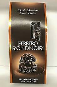 A dark chocolate pearl, surrounded by creamy chocolate filling within a delicate crisp wafer, covered with crunchy dark chocolate morsels. Ferrero Rondnoir Fine Dark Chocolate Pearl Center Candy Ebay