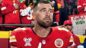 Travis Kelce Looked Like He Wanted To Cry During His Final National Anthem  At Arrowhead [VIDEO]