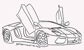 Warna mobil membuat desain lebih hidup. Gambar Sketsa Mobil Lamborghini