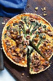 Gorgonzola Broccolini And Walnut Tart With Pear Relish Recipe Recipes Savoury Food Quiche Recipes