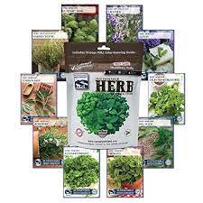 Sustainable Seed Company Variety Culinary Herb Collection 10 Variety 100 Non Gmo Heirloom Basi Herb Seeds Herbs Culinary Herbs