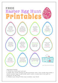 The clues can be one to two words with or without a picture on a card stock clue sheet. Free Easter Egg Hunt Printable Clues Cool Easter Egg Hunt Ideas