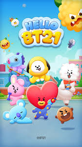 Elago bt21 phone strap with stickers, phone loop, phone grip compatible with all smartphone cases, double sided design, compatible with magsafe official merchandise (chimmy). Line Hello Bt21 Cute Bubble Shooting Puzzle Game Fur Android Apk Herunterladen