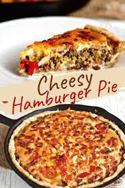Cheesy Hamburger Pie Recipe Easy One Skillet Dinner Beef Recipes Easy Quick Hamburger Pie Beef Recipes