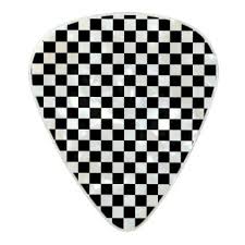 Black And White Checker Black And White Checker Pattern Pearl Celluloid Guitar Pick Zazzle Com Checkered Pattern Guitar Pick Pattern