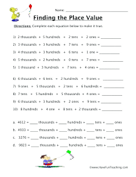 Educational worksheet for preschool kids. Place Worksheets Grade Free High School Math Teacher Printable Worksheet Division Problems Answers Educational Websites Graders Algebra Games Absolute 6th Sumnermuseumdc Org