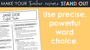 Clear instructions are included to help you create your resume in a breeze. 10 Tips To Make Your Teacher Resume Stand Out Write On With Miss G