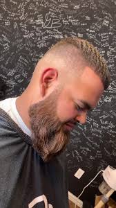 The bearded man. 🔥🚀 #barber #fyp #fade #baldfade #midfade #beard