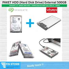 Produk terkait dengan seagate barracuda 500gb harddisk internal. Jual Paket Hdd Harddisk External Seagate 2 5 500gb Vivan Case Vshd1 Online April 2021 Blibli