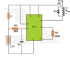 Light activated switch circuit diagram simple circuit circuit. 4 Automatic Day Night Switch Circuits Explained Homemade Circuit Projects
