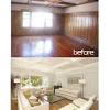 You can paint wood paneling without what i mean is take the paint color for your finished walls, and get your primer tinted by half. 1