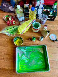 Wet the entire cushion, jacket, or area with a sponge and room temperature water. Michael Marisi Ornstein On Twitter Down To Green Yellow Raw Pigment Some Leather Paint Dye And Latex No Linseed Oil So I M Using F Kin Vegetable Oil Necessity Https T Co Lffticy5ma