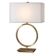 Brass Ring Table Lamp Brass Table Lamps Table Lamp Uttermost Lamps